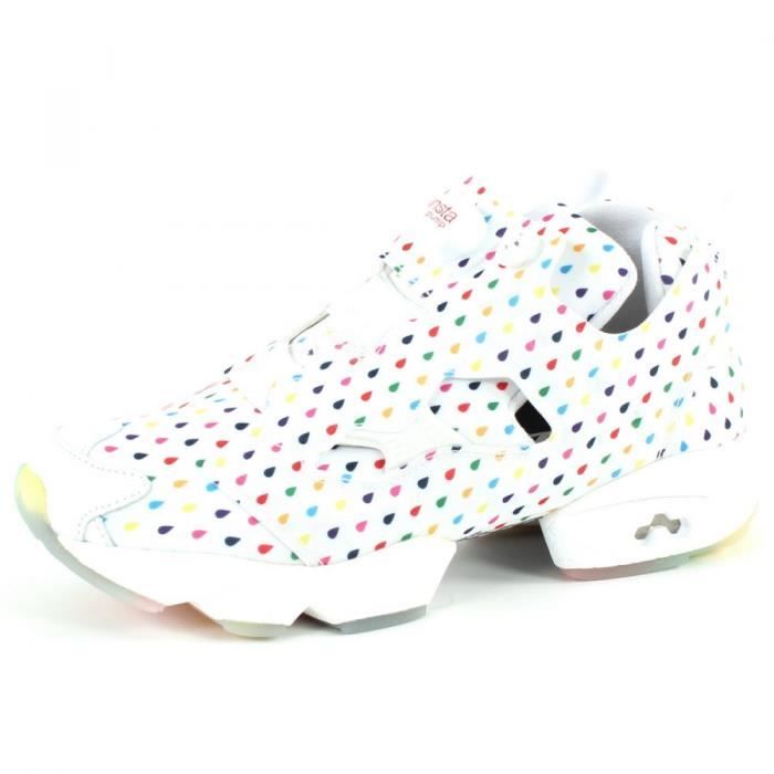 reebok pumps enfant blanche