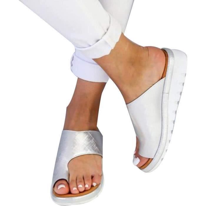 Chaussures Orthopédiques Femme Hallux Valgus - Strass Cuir - Semelle Épaisse Confort | Marche, Sport, Taille 36
