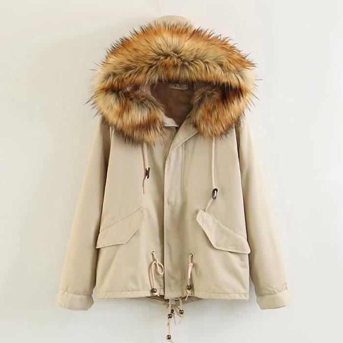 Parka kaki fourrure femme 2025