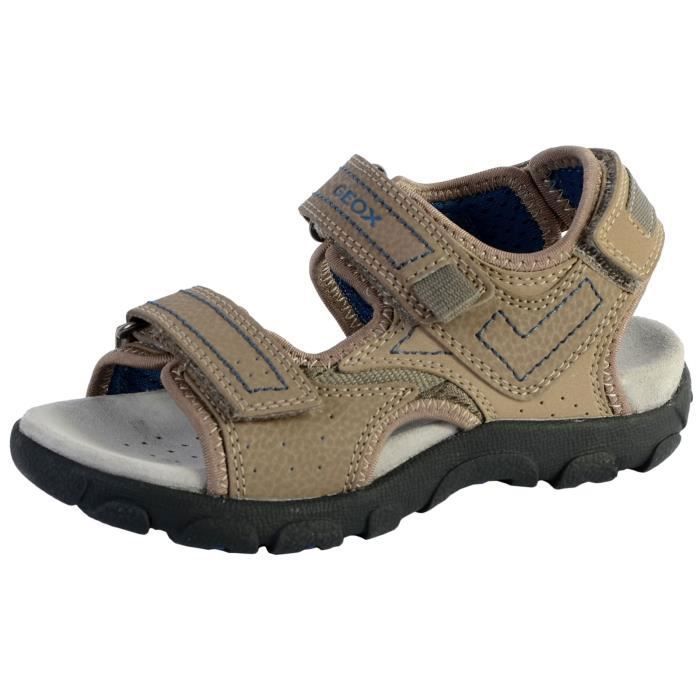 Sandales enfant Geox J S. Strada A Wax.Syn2 PR.DBK Beige Scratch Lt beige avio Cdiscount Chaussures