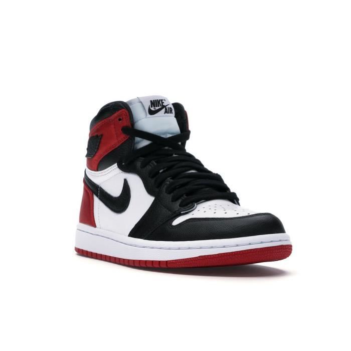 air jordan one satin black toe