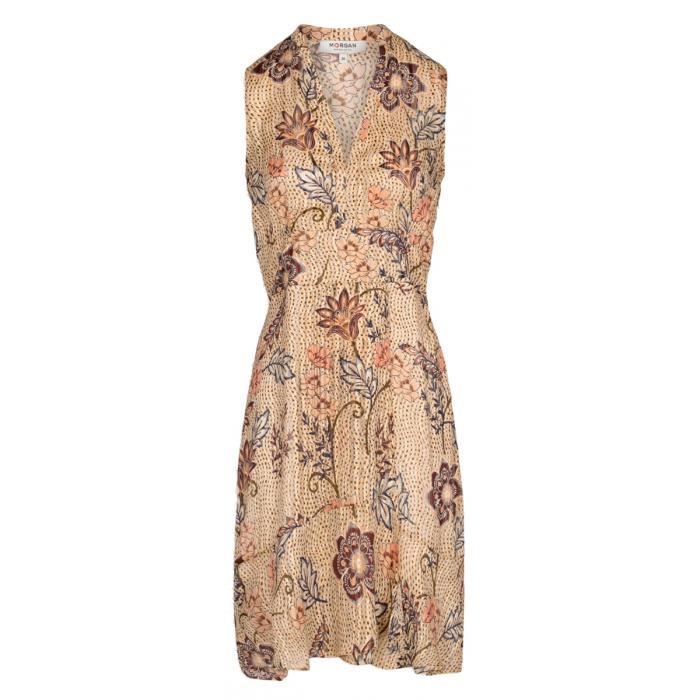 Robe sans manche courte col V Multicolore - Cdiscount Pr??t-?�-Porter