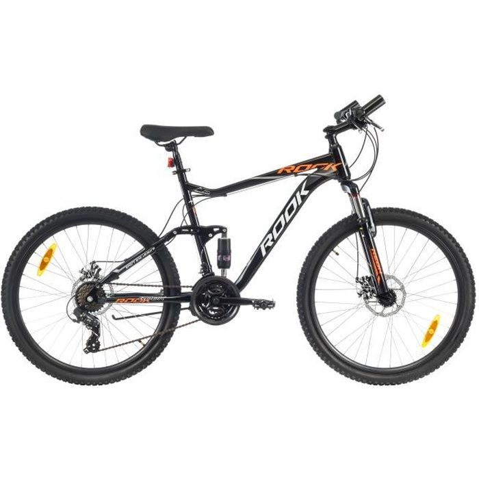 VELO VTT 26'' TOUT SUSPENDU – CADRE ALU - 21 VIT. - EQUIPEMENT SHIMANO - DOUBLE FREINS A DISQUES & POTENCE HEADSET