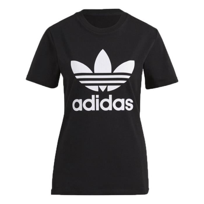 Tee shirt adidas femme noir et blanc hot sale