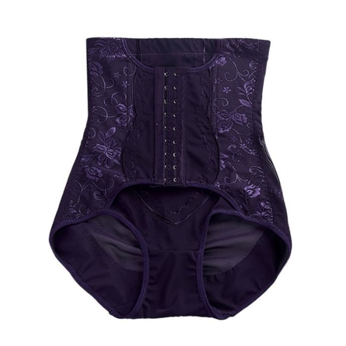 Gaine combinaison - Corset rehausseur de fesses pour femmes - Violet ...