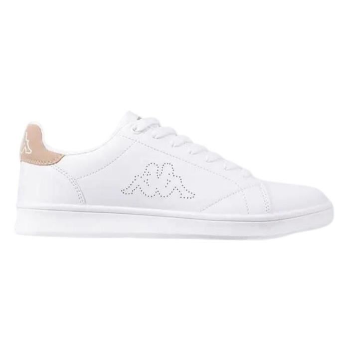 Kappa Baskets KAPPA Limit Blanc - Femme/Adulte - Lacets - Plat - Synthétique