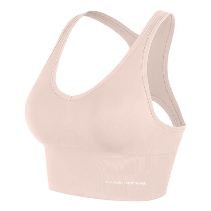 Ensemble soutien-gorge et string de sport pour filles françaises Bleu