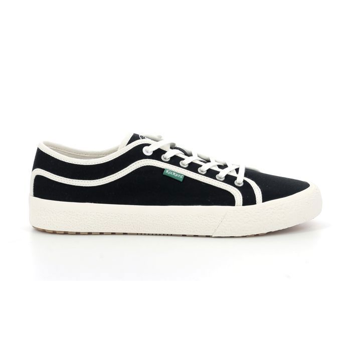 KICKERS ARVEIL - Scarpe Da Ginnastica Basse In Tela Unisex, Colore Noir/Blanc, Taglia 42 EU - 6