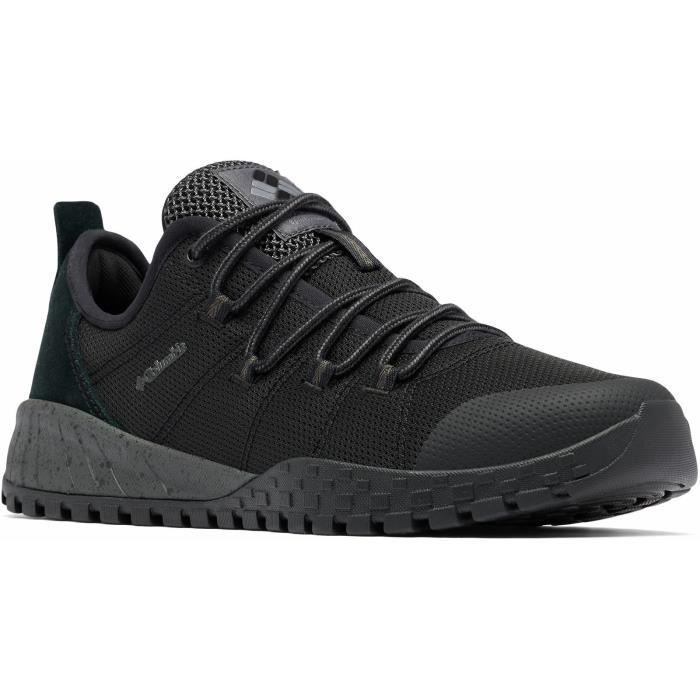 Baskets Columbia Fairbanks Low COLUMBIA Homme Noir Textile Lacets Plat Noir Cdiscount Chaussures