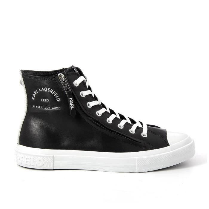 Karl Lagerfeld sneakers homme Kampus III coloris Noir pointurehomme 42 Noir Cdiscount Chaussures