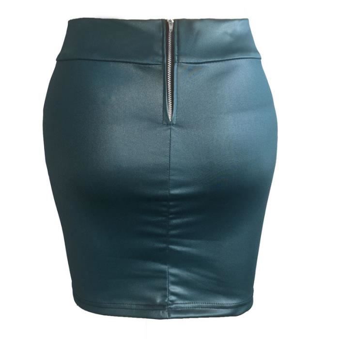 Mini jupe simili cuir grande taille on sale
