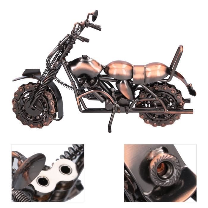 Modèle de Moto Vintage, Mini Ornement de Moto Modèle de Moto en Bronze Classique Figurines de Collection de Moto Exquises Décoration de la Maison Modèle de Moto Ornement pour la Maison de