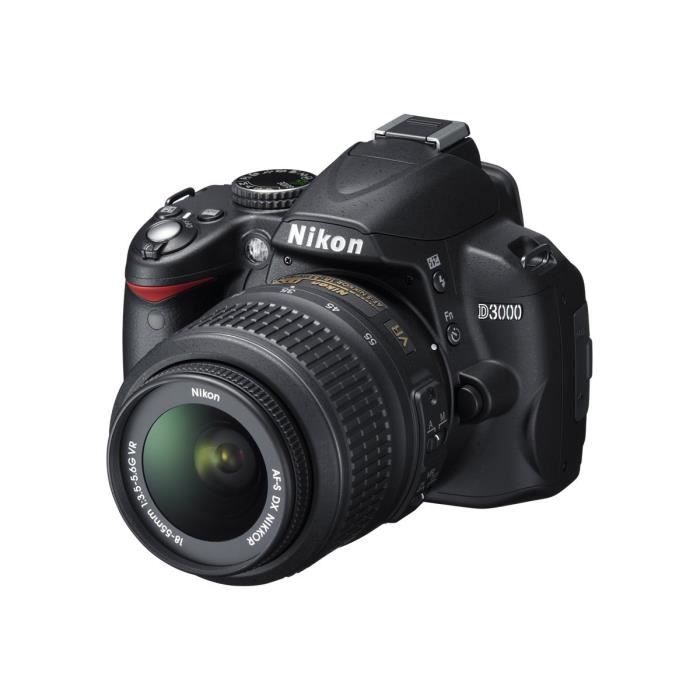 Appareil photo reflex - NIKON - D3000 - 10.2 MP - APS-C - Boîtier seul