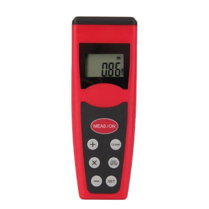 Mesure de distance de longueur CP-3000 Digital LCD Handheld Longueur Mesure de distance Laser de prise en main Outil de mesure de distance par ultrasons du télémètre laser de prise en main 