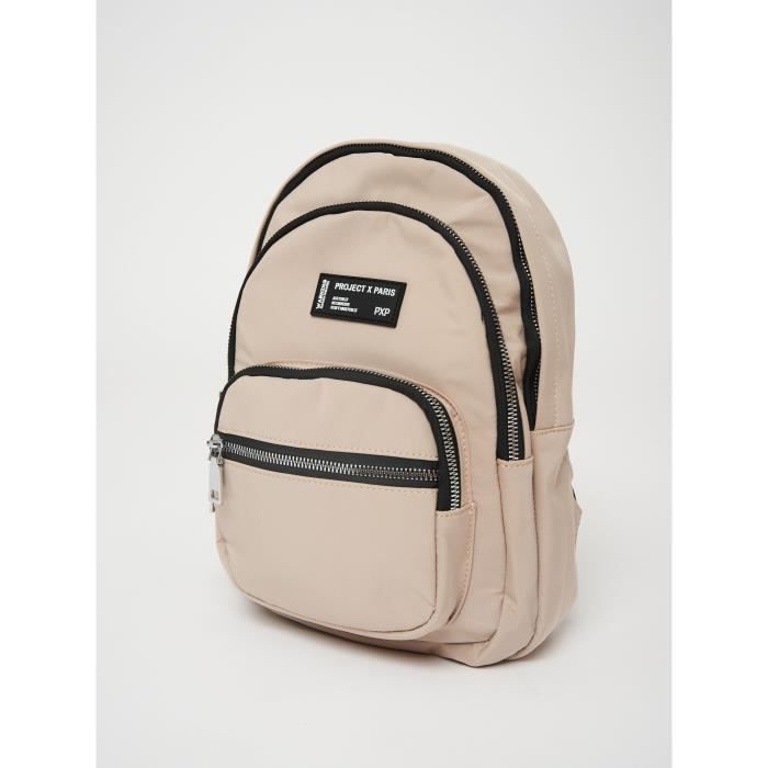 PROJECT X PARIS Petit sac dos multipoches Beige Mixte