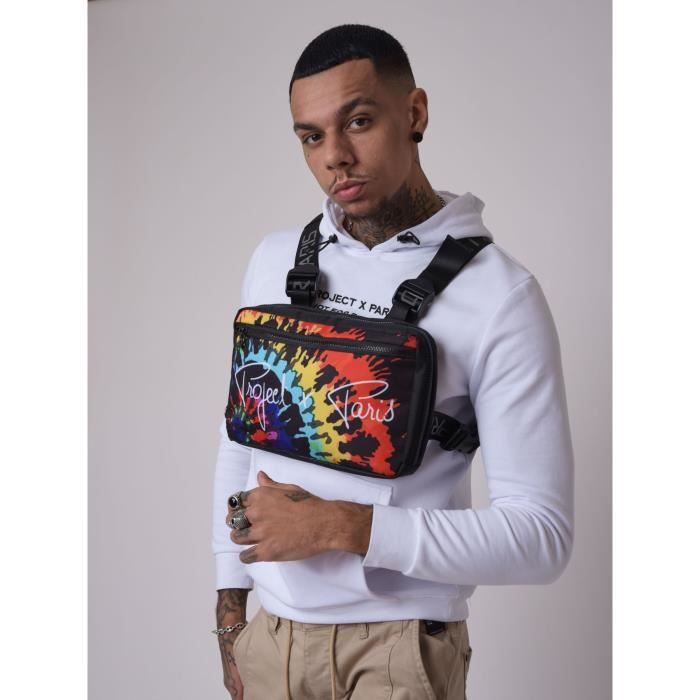 Project X Paris Sac Tie Dye Multicolore Sacoche Poitrine Noir Mixte Polyester Noir Achat Vente Sacoche 3701161798566 Cdiscount