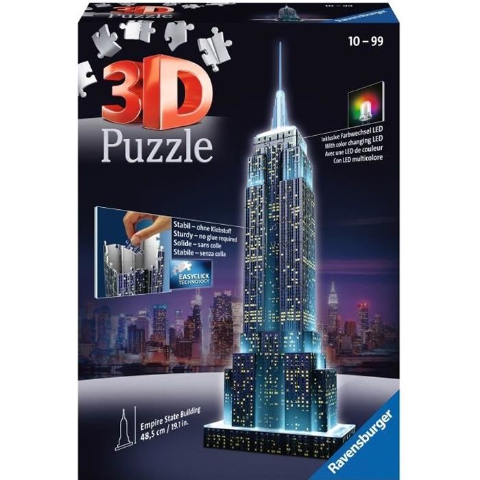 Ravensburger Puzzle 3d Empire State Building Night Edition 216p