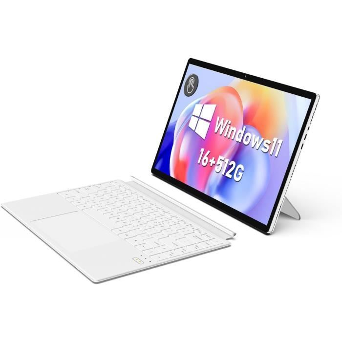 Ordinateur Portable 2-en-1 15,6" Tactile - Windows 11, AMD Ryzen 3 3200U, 16 Go RAM, 512 Go SSD - Écran IPS 1080p Pivotant 360°