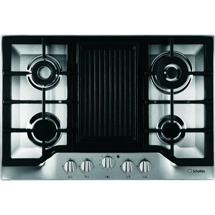 Plaque De Cuisson 3 Feux Gaz 1 Electrique Blanche Scholtes Tg 753 Gghix Plaque Mixte Achat Vente Plaque