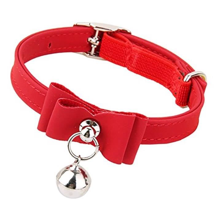 Une Piece Collier Chat Clochette Collier Reglable Avec Pendentif Cloche Pour Chaton Chiot Rouge d Cdiscount Une Piece Collier Chat Clochette Collier Reglable Avec Pendentif Cloche Pour Chaton Chiot Rouge d Cdiscount