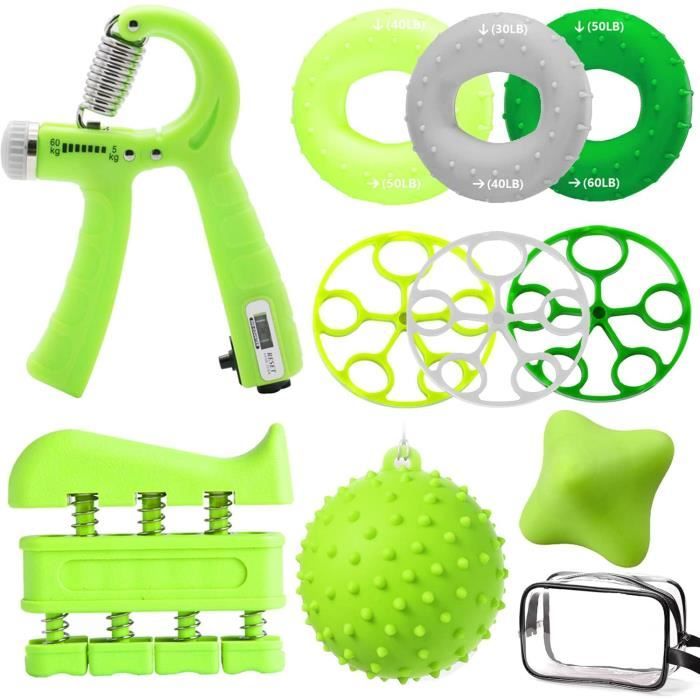 2 pièces Hand Grip, 5-60kg Ajustable Poignee Musculation Avant Bras