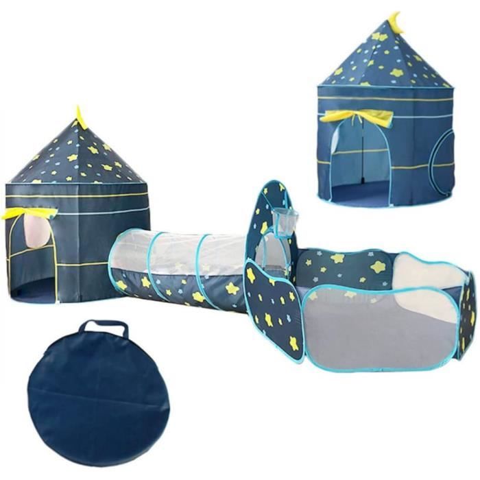 Tente de Jeu pour Enfants Maison et Tunnel Tente Igloo Pop Up Tunnel Tente Piscine à Boules avec Tunnel Maison de Jouet et Piscine - Jeux - Jouets