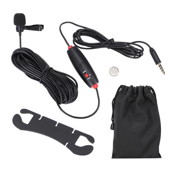 Portable Lavalier Microphone À Condensateur Pour Téléphone Mobile