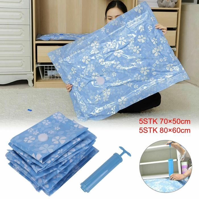 Sac Sous Vide Vêtements, 50x70cm, 10 Pièces Sac de Compression Voyage, Compression Sous Vide Voyage Roulé à la Main, Sac Aspirant Rangement Vetement Voyages Réutilisable, pour Serviette, Couette Sac Sous Vide Vêtements, 50x70cm, 10 Pièces Sac de Compression Voyage, Compression Sous Vide Voyage Roulé à la Main, Sac Aspirant Rangement Vetement Voyages Réutilisable, pour Serviette, Couette