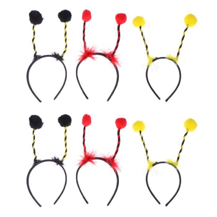 Lot De 9 Bandeaux Coccinelle/abeille – Accessoires Déguisement Pour Enfants Et Adultes – Fête, Halloween, Cosplay