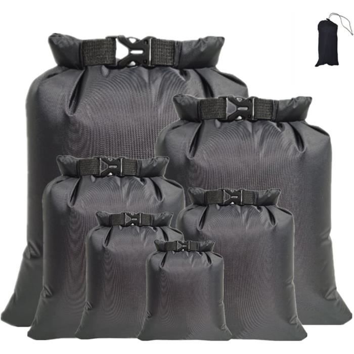 Sac étanche Veneka 6 Pièces - 8L, 40L, 70L - Army Green - Rangement Natation
