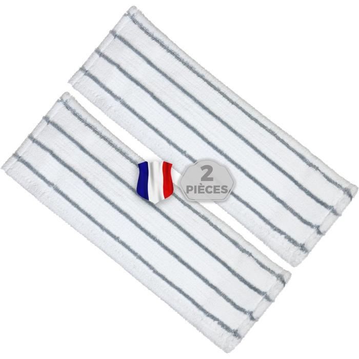 Housse De Serpillière En Microfibre Pour Vileda Steam XXL - 2 Pads Lavables, Absorption Maximale, 60 Cm - 12