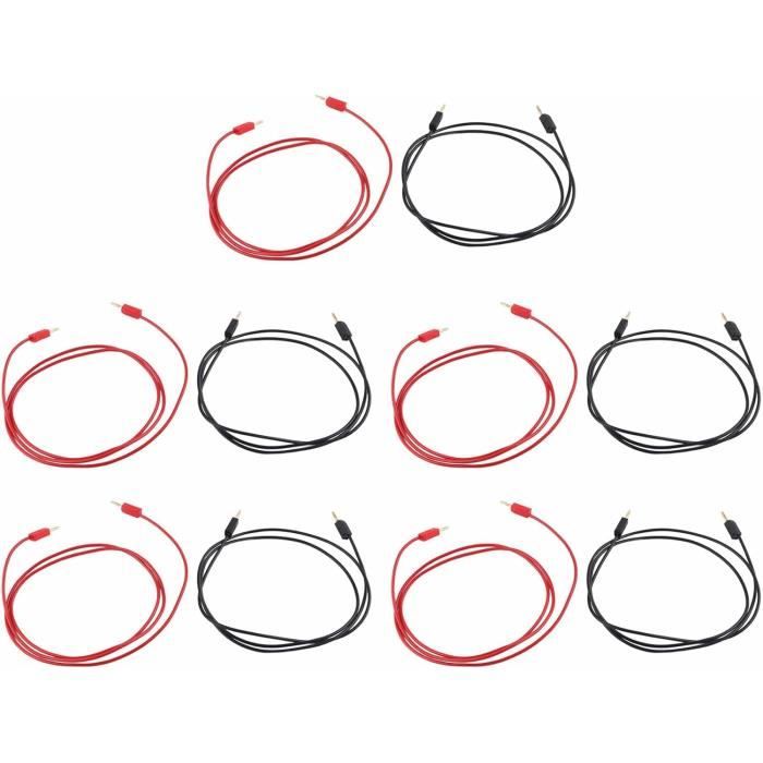 DMM1300E - Kit De Fils De Test 4mm, Bouchon Banane, Pince Crocodile