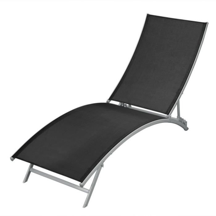 VIDAXL Chaise longue en acier