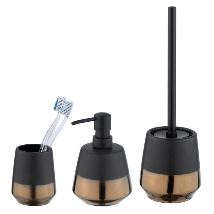 WENKO Set accessoires salle de bain, gobelet brosse à dent