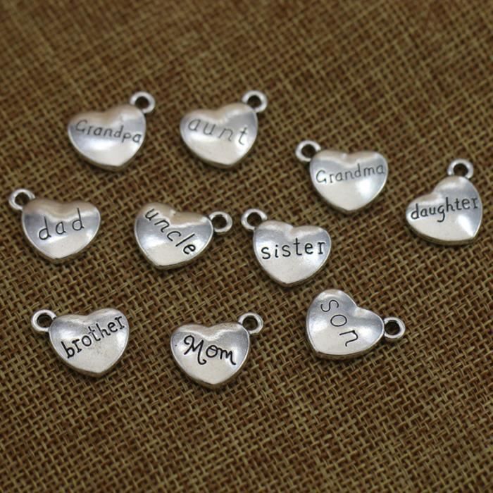 Pandahall 20 Pendentifs Coeur Cadre Creux Plaqué - Idéal Pour Bijoux Et Créations DIY
