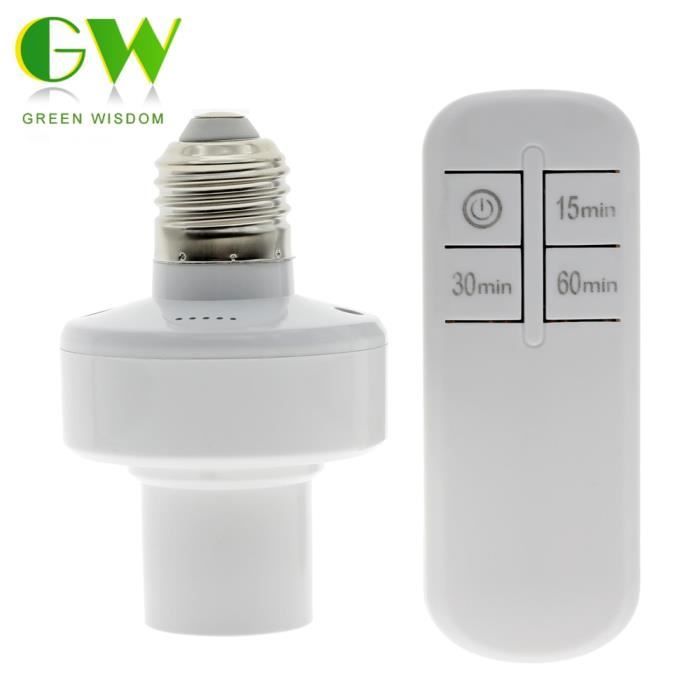 Support de lampe à télécommande sans fil, douille E27, Bases de lampes pour  ampoule LED, lustre de plafond avec interrupteur à minuterie intelligent -  AliExpress