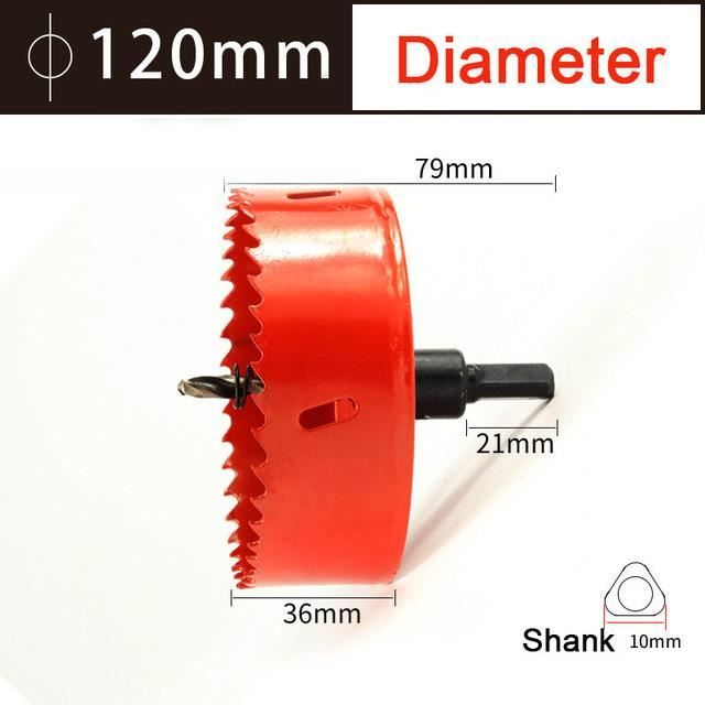 Scie Cloche 120mm M42 HSS Pour Métal Et Carrelage - Neuf Dans Son Emballage