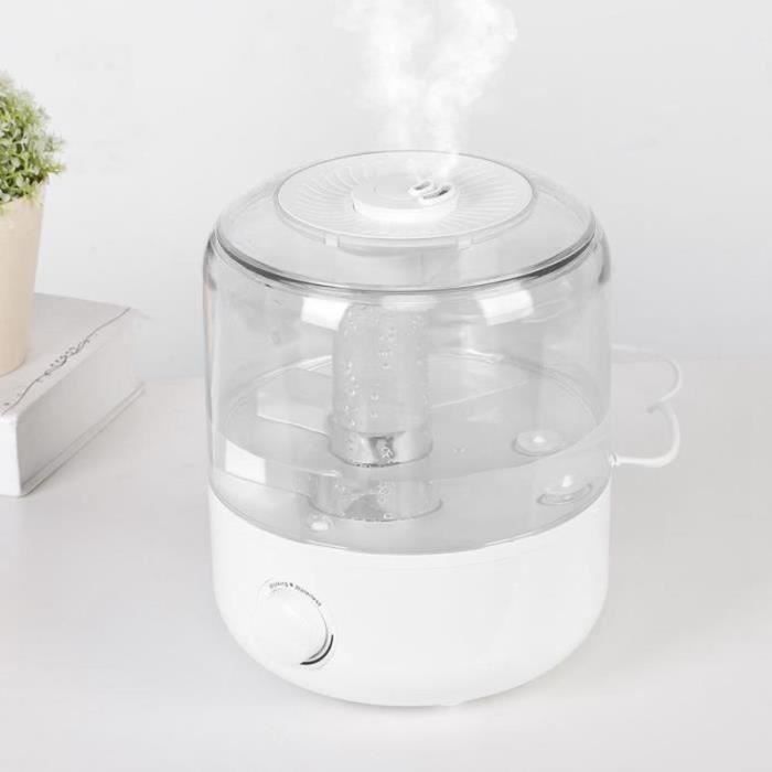 Xeodaun Brumisateur à Ultrasons à 3 Têtes - Humidificateur D'air - Fontaine à Eau - Machine à Brouillard En Acier Inoxydable