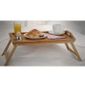 Plateau Pliant En Bambou Petit Dejeuner Au Lit Avec Pied Pliable
