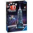 Puzzle 3D Empire State Building illuminé - Ravensburger - Monument 216 pièces - sans colle - avec LEDS couleur - Dès 10 ans-1