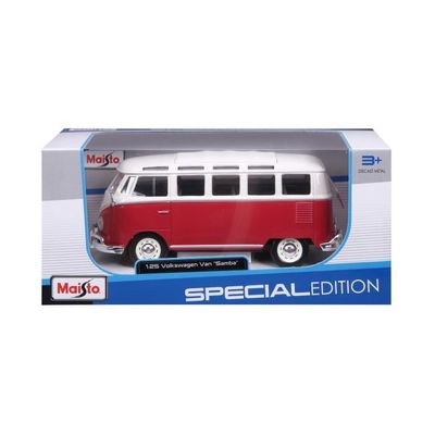 Miniature Volkswagen T1 1/43 Schuco Samba Beige/blanche Wintersport Mit Westfalia Anhänger Und Dachgepäckträger