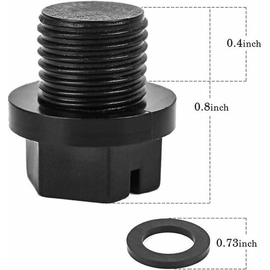 Bouchons De Vidange Avec Joints Pour Pompe Piscine Hayward - Lot De 4 Pièces, Compatible MaxFlo, Power-Flo - 3