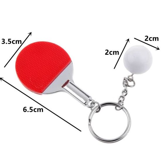 Porte-clés Tennis De Table – Porte-clés Sport De Tennis De Table | Porte-clés Pour Sac De Voiture, Petit Pendentif Simulation De Pagaie De -pong Pour La Famille, Les Amis, Les Amateurs De