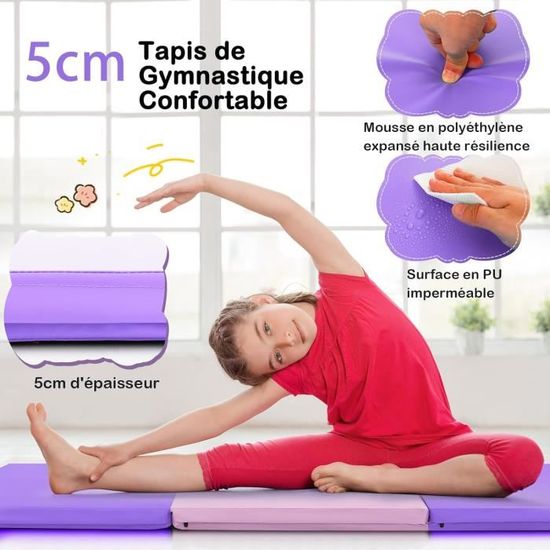Tapis De Yoga G5 HT Sport 172x61cm - Épaisseur 12mm, Poignée De Transport, Antidérapant - 3
