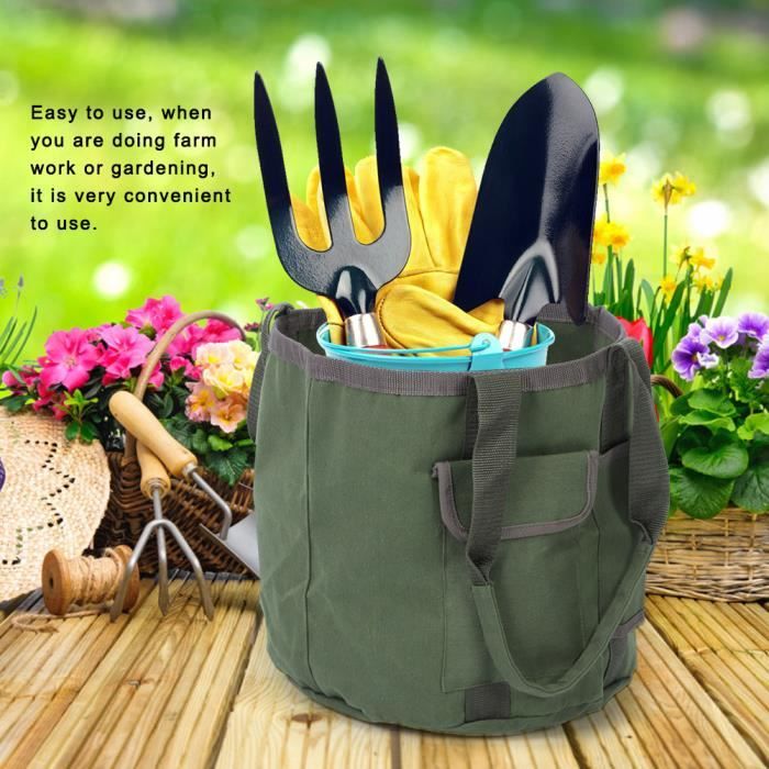 Pochette de sac à outils étanche organisateur de porte-seau pour outil de  jardinage portable - Cdiscount Jardin