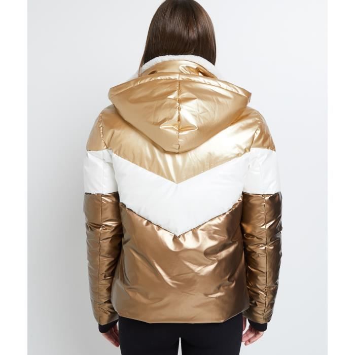 GRAIN DE MALICE Doudoune color block femme Gold Cdiscount Pret a Porter