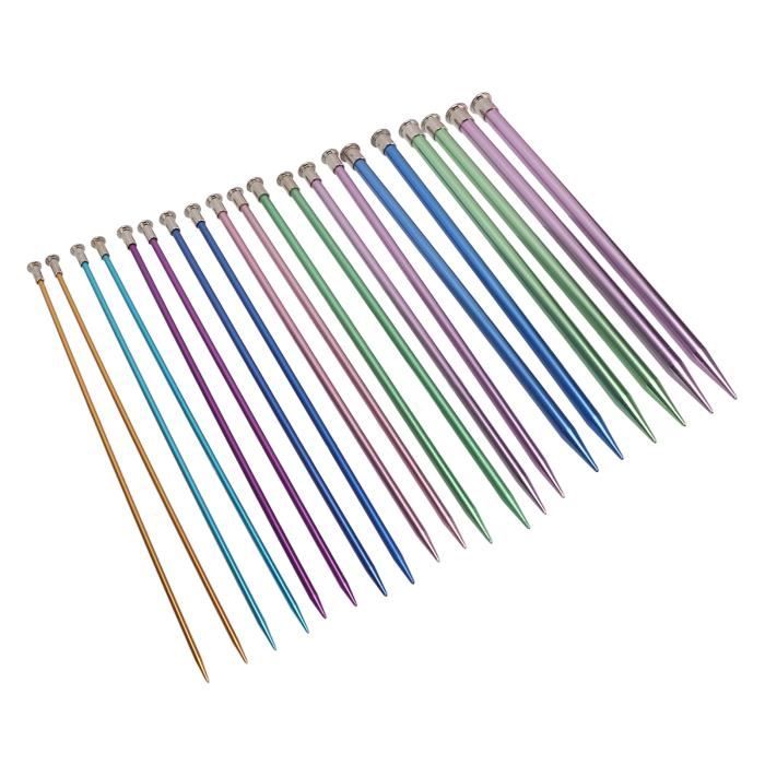 Kit Aiguilles à Tricoter Circulaires Amovibles Pissente - Ensemble Interchangeable Aluminium