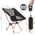Chaise de Camping Portable Léger Pliable Camping Chaise pour Backpacking, Randonnée,Pique-Nique, Pêche,Plage,Jardin-2