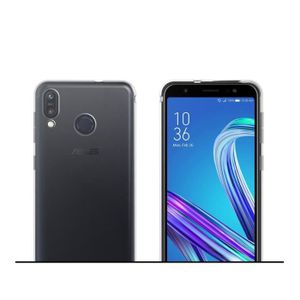Coque Silicone ASUS Zenfone Max M2 Motif Carte Du Monde - Fabriquée En France, Protection Anti-chocs - 3