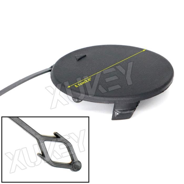 Cache Crochet De Remorquage Pour BMW X5 E70 - Paire Noire - Compatible 2006-2013 - Remplacement OEM